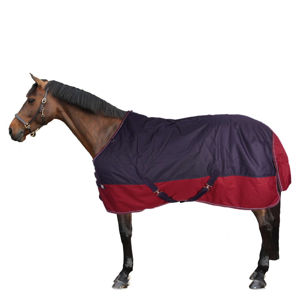 EQUITHÈME Tappeto da Esterno Tyrex 1200D 50 g Navy/Bordeaux