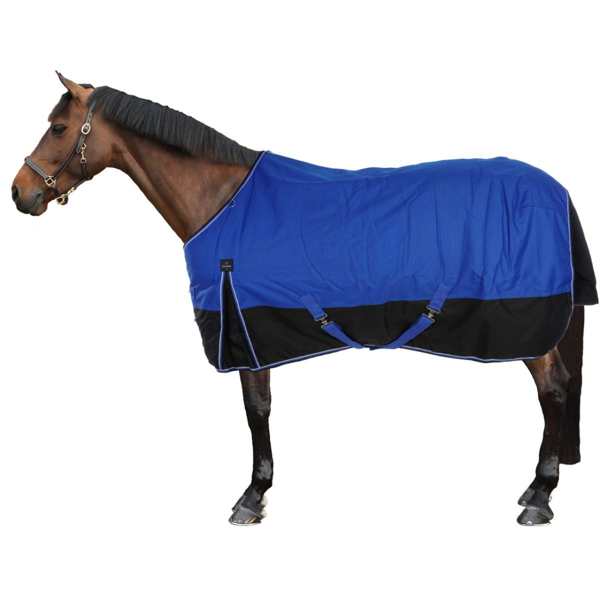 EQUITHÈME Tappeto da Esterno Tyrex Blu/Nero