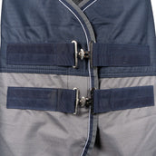 EQUITHÈME Tappeto da Esterno Tyrex 600 D Blu navy/grigio