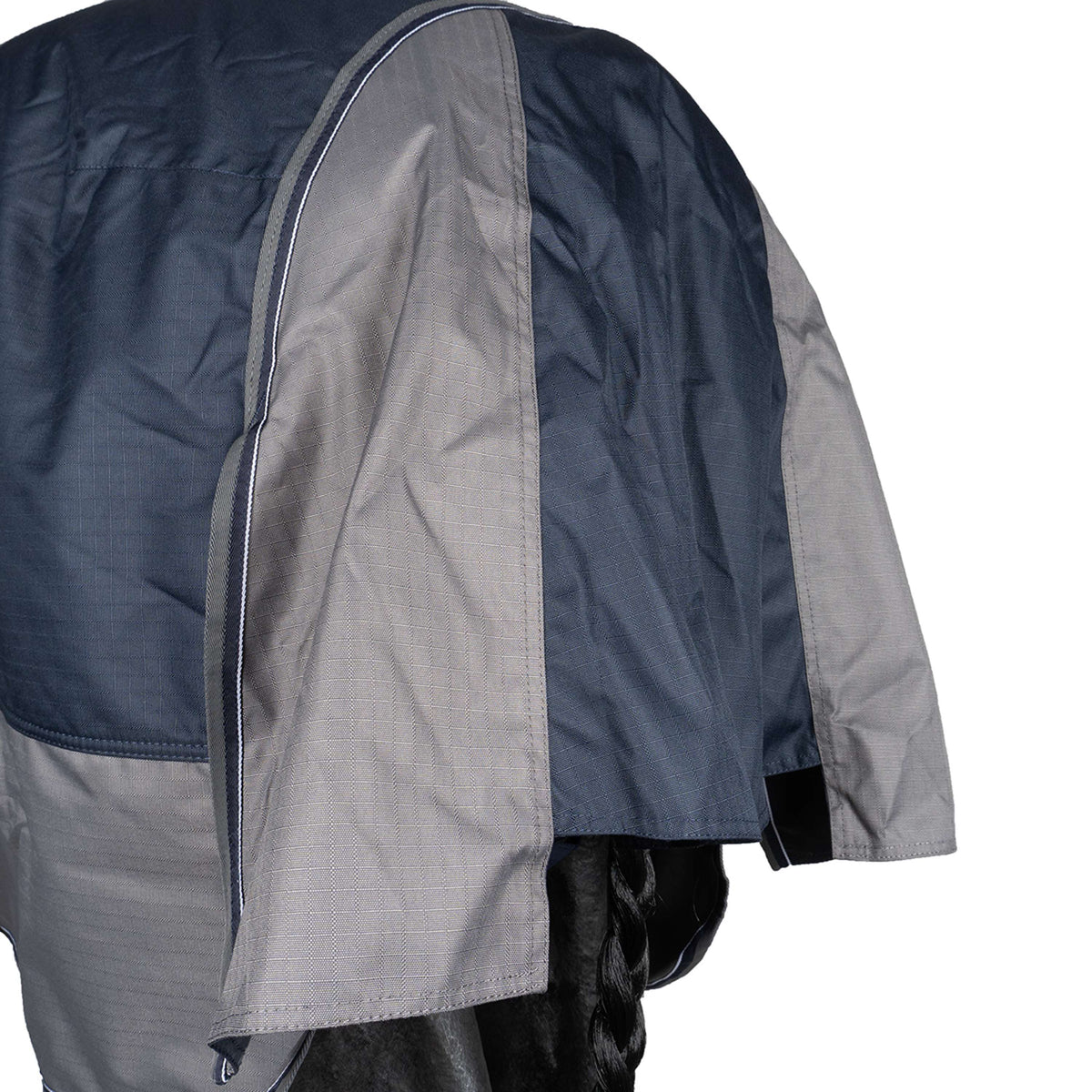 EQUITHÈME Tappeto da Esterno Tyrex 600 D Blu navy/grigio