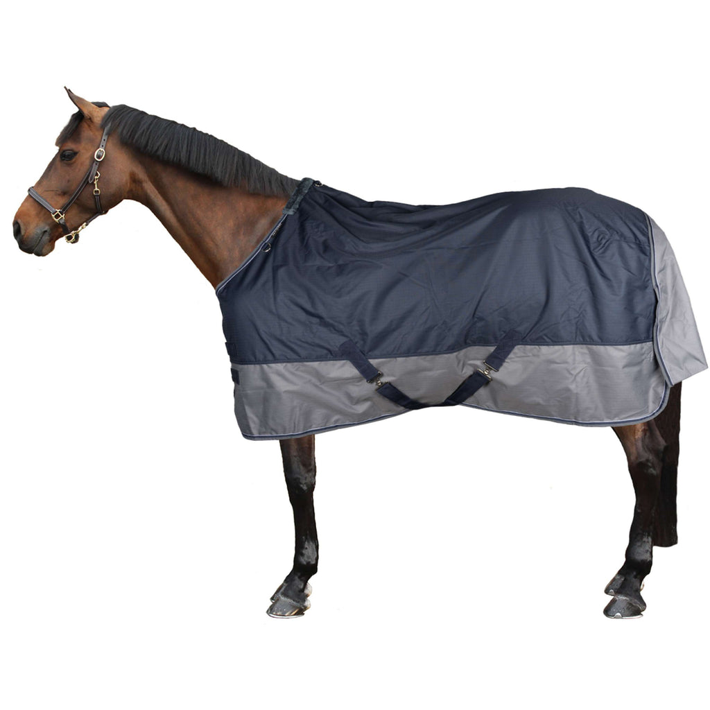 EQUITHÈME Tappeto da Esterno Tyrex 600 D Blu navy/grigio