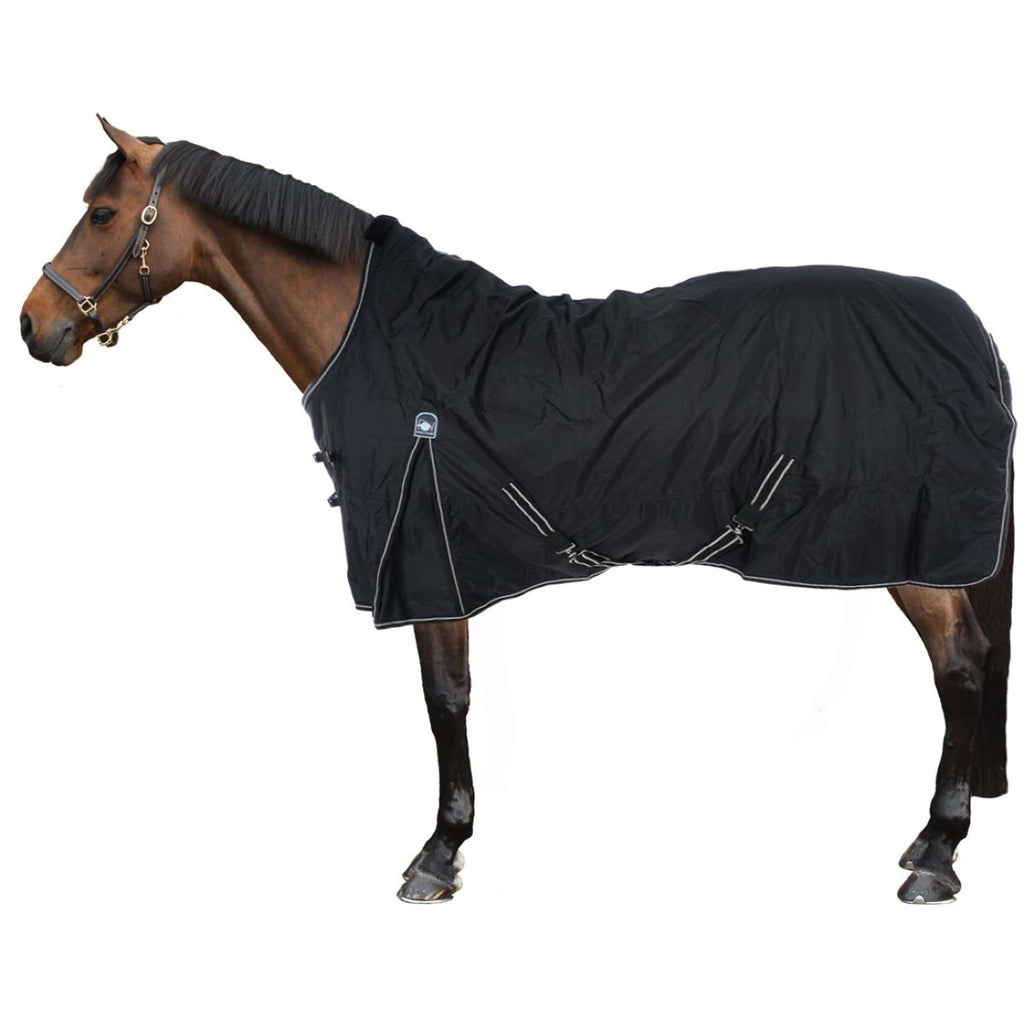 Riding World Coperta Impermeabile Oxford 300D Rivestimento in Pile 0g Nero