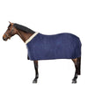 EQUITHÈME Coperta da scuderia Teddy Foderato con Pelle di Pecora Sintetica Navy