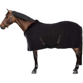 EQUITHÈME Coperta in Pile Teddy Nero/Marrone