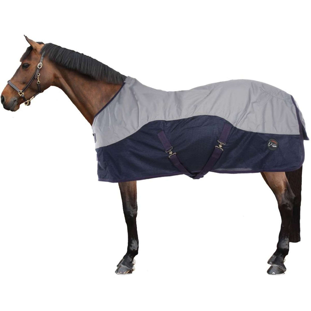HKM Coperta Antimosche Rain Blu scuro/grigio