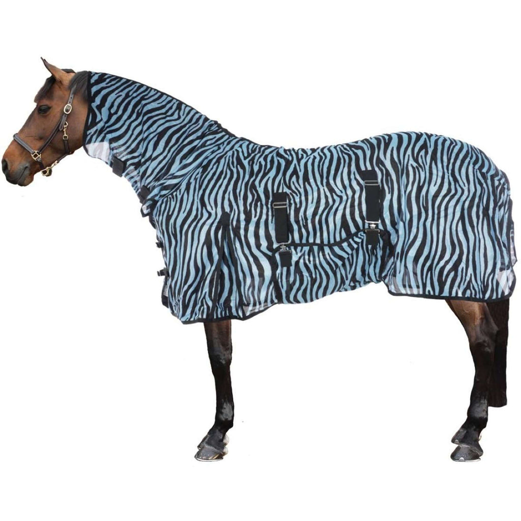 HKM Coperta Antimosche Zebra Acqua/Nero