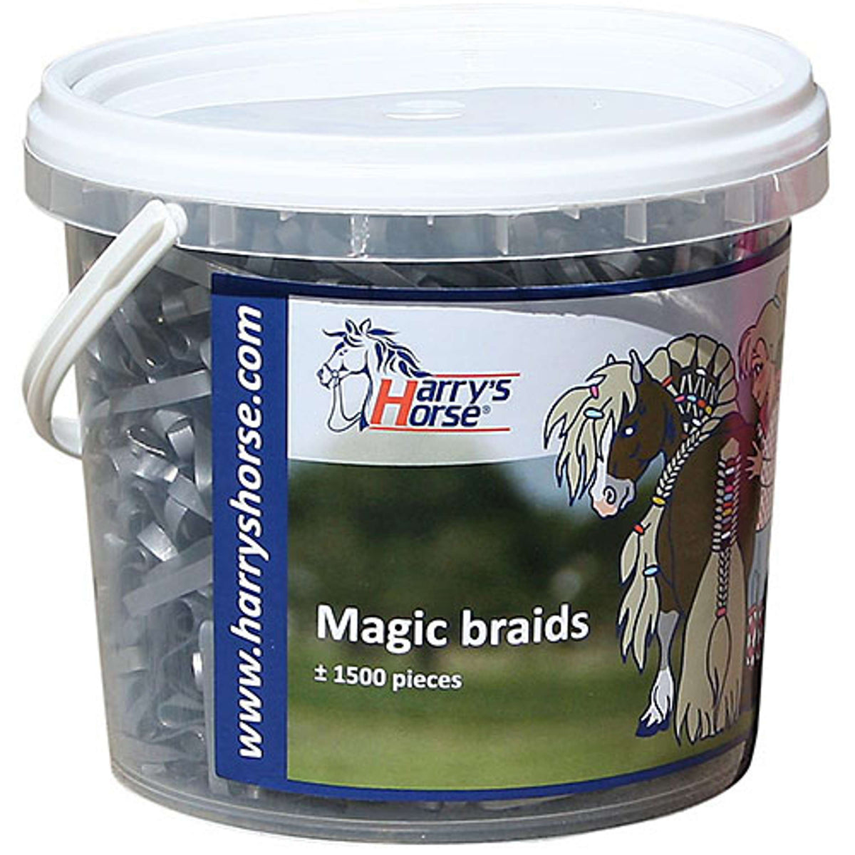 Harry's Horse Elastici Magic Braids Argento