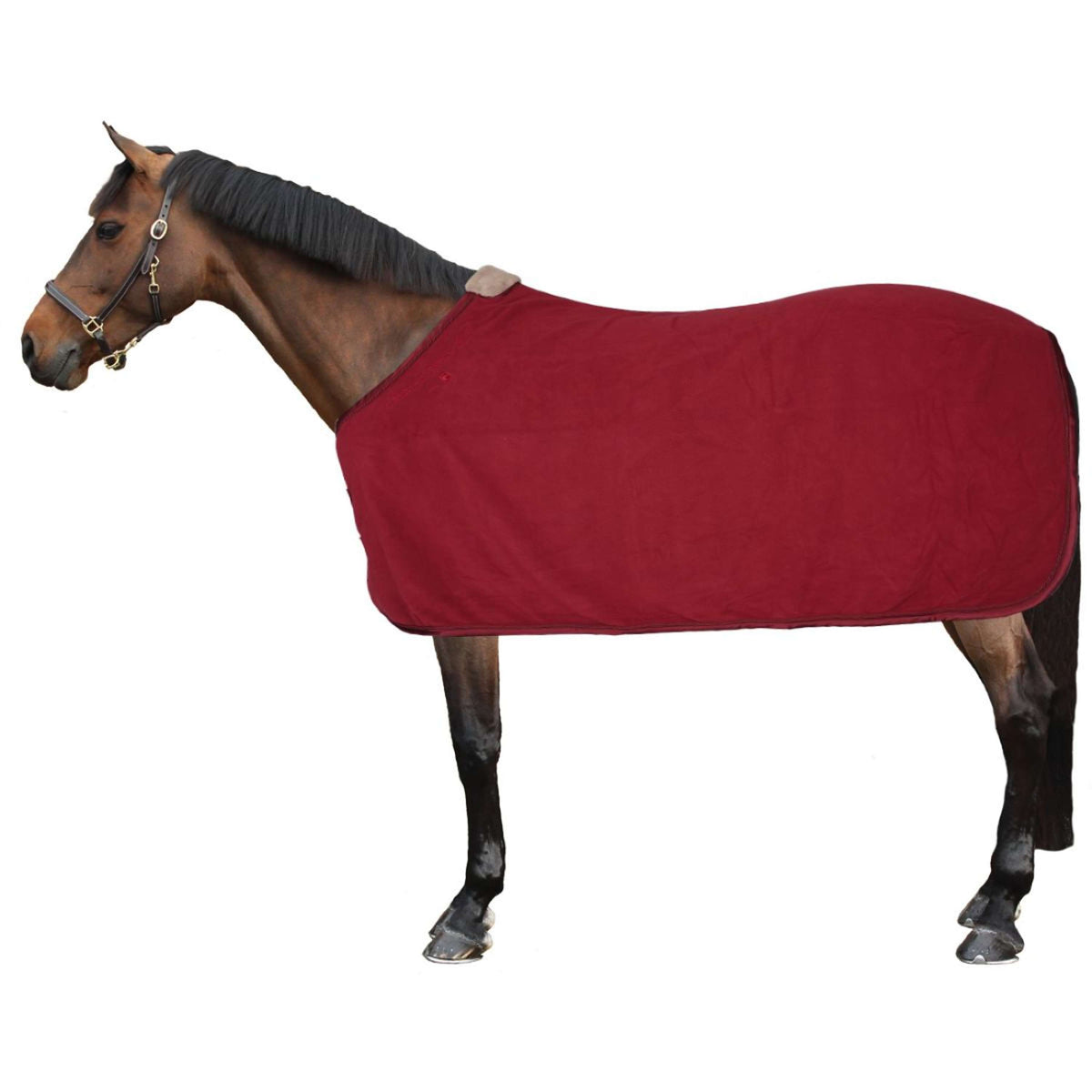 Cavallo Coperta in Pile CavaJoana Rosso scuro