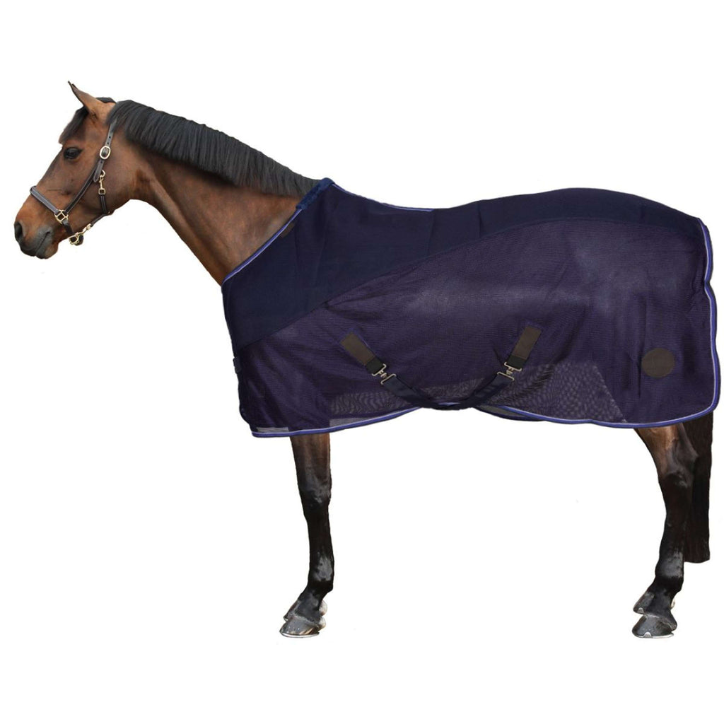 EQUITHÈME Coperta Antimosche Classic 3D Mesh Navy