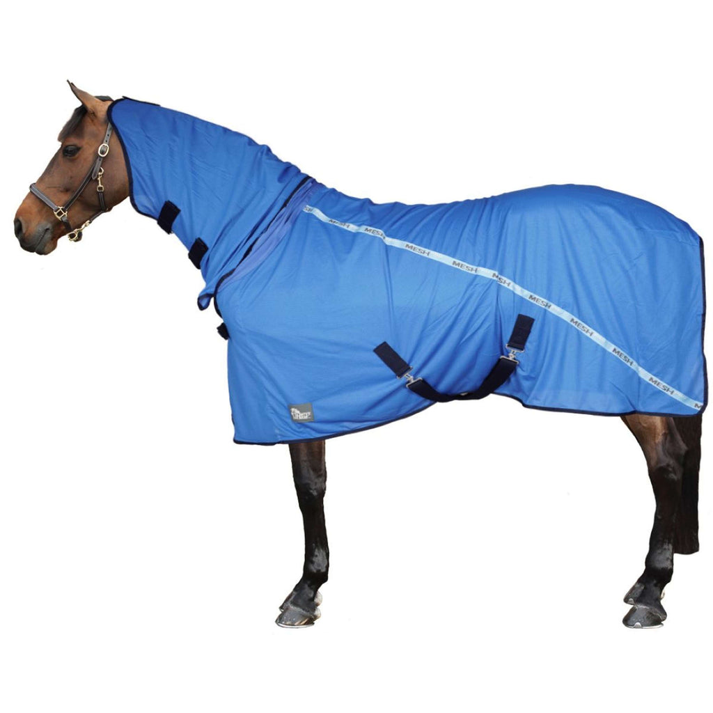 Harry's Horse Coperta Antimosche Mesh Pro Neck Blu