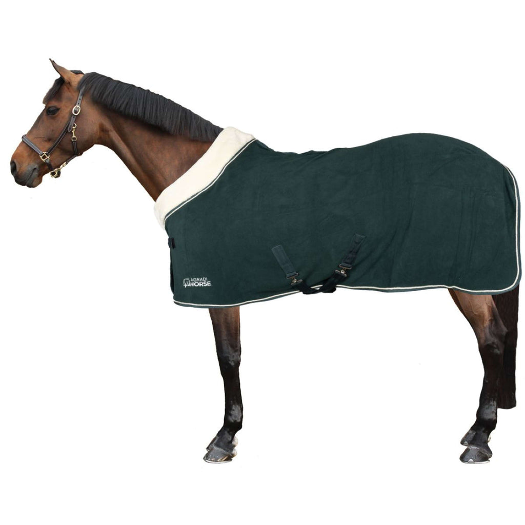 Agradi Horse Coperta in Pile Modern Rosé Fir Green