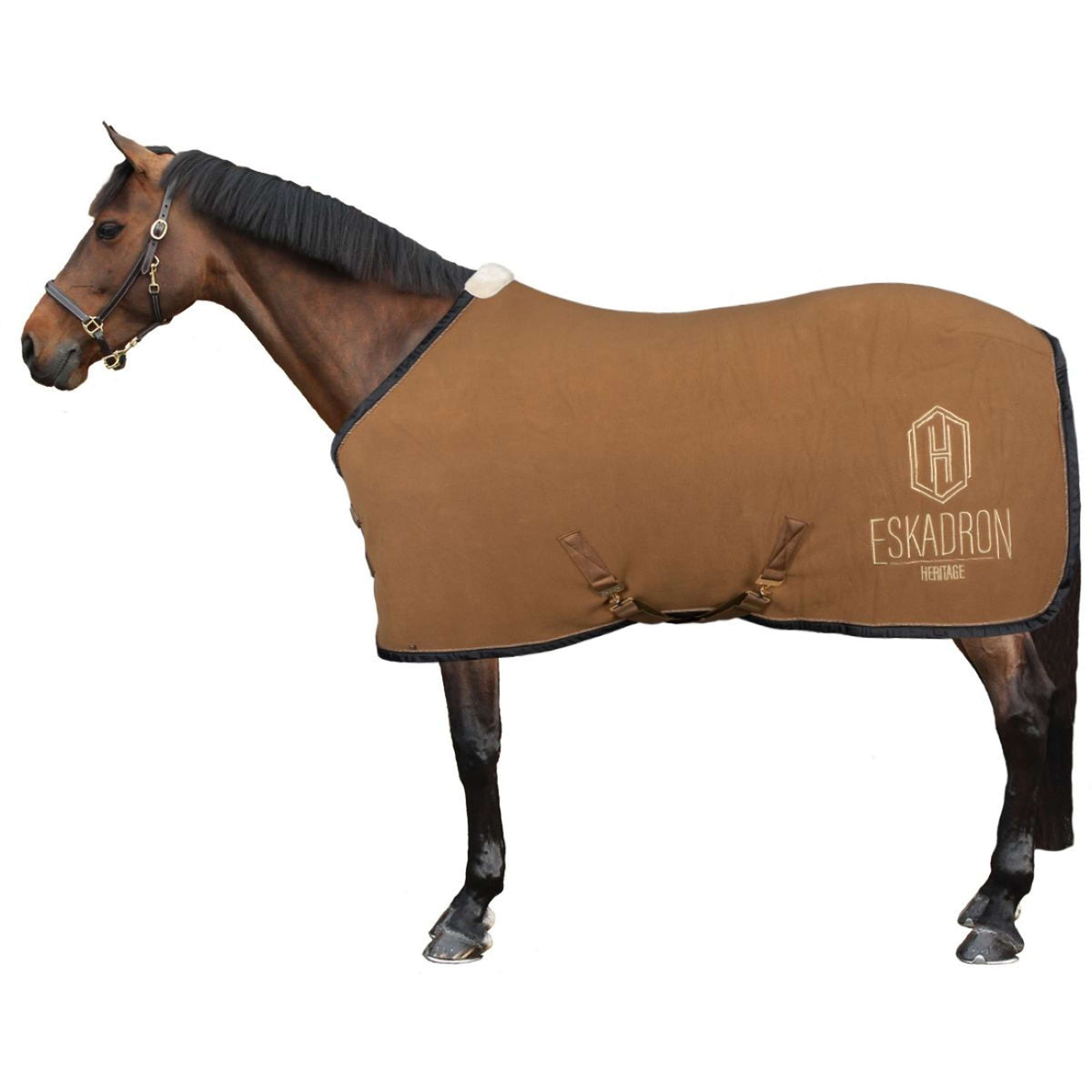 Eskadron Coperta antisudore Heritage Fleece Check Almond
