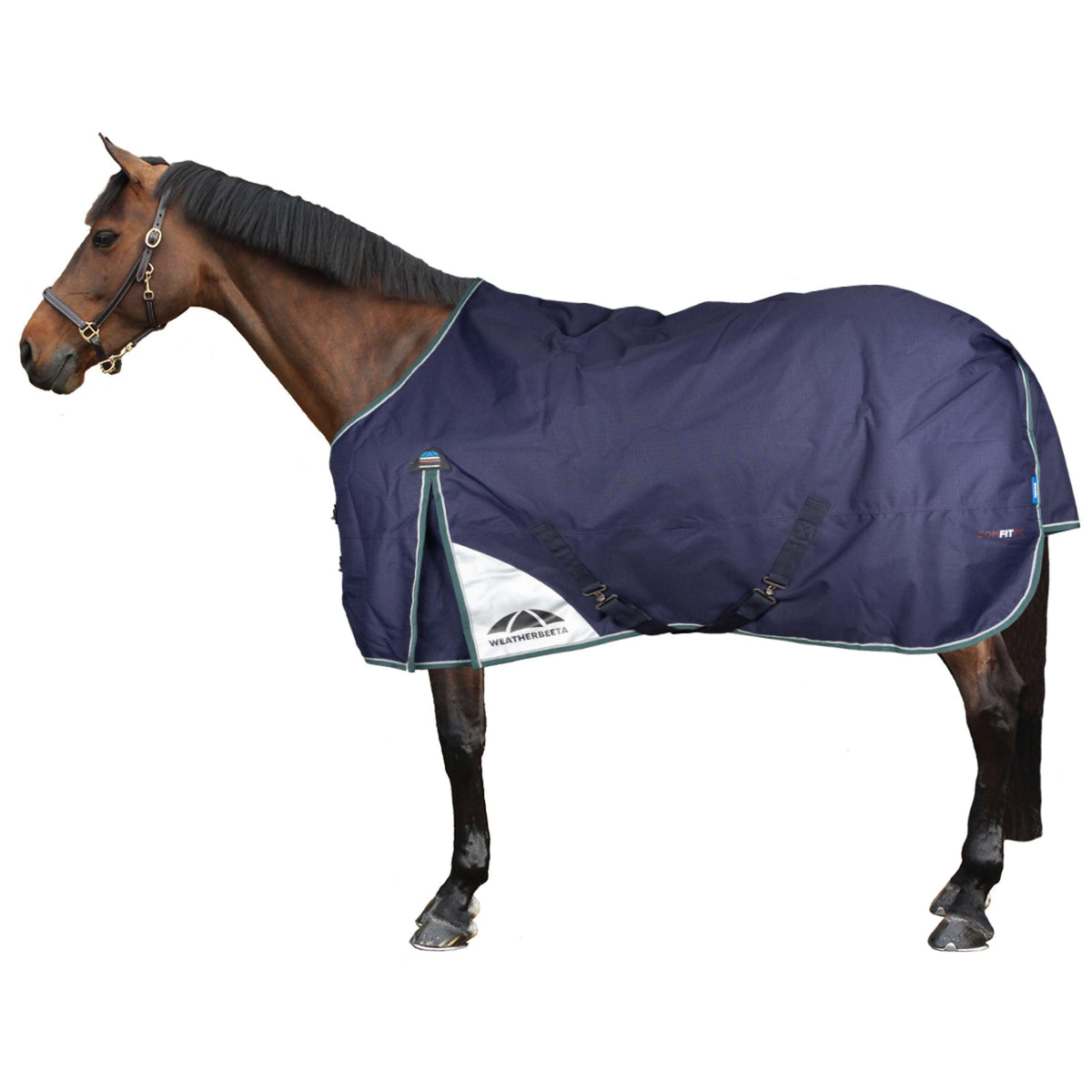 WeatherBeeta ComFiTec Plus Dynamic Turnout Detach-A-Neck 220 g Navy/Forest Green