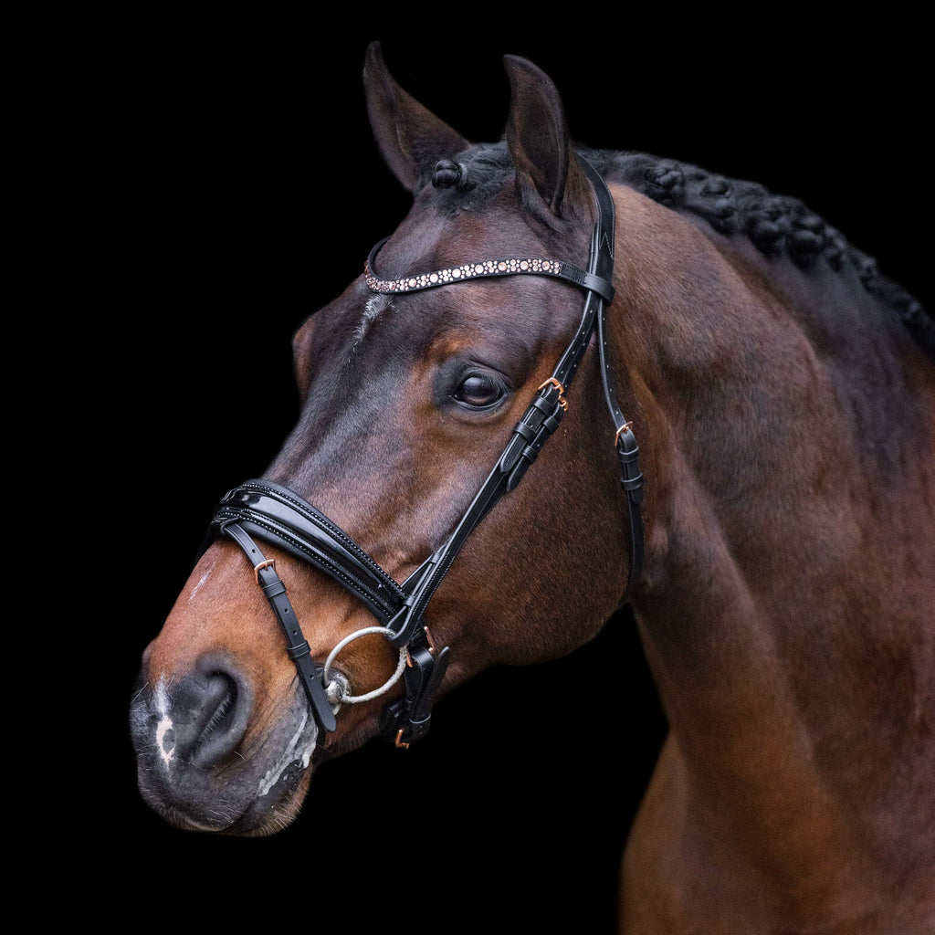 Imperial Riding Briglia IRHOlympia Nero/Oro rosa