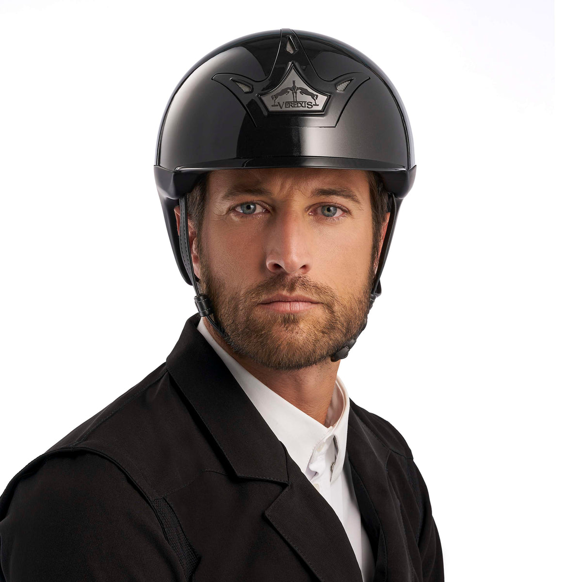 Veredus Casco da equitazione Vita Lacca Nera