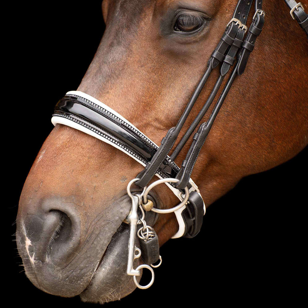 Imperial Riding Briglia Doppia IRHOlympia Nero/Bianco