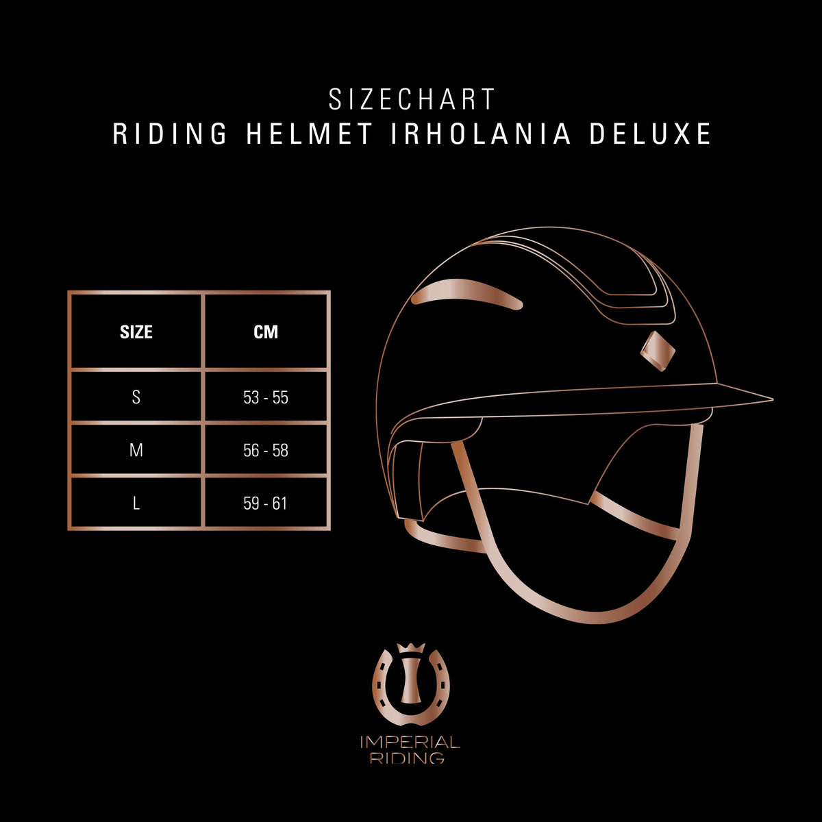 Imperial Riding Casco da equitazione IRHOlania Deluxe Small Visor Nero