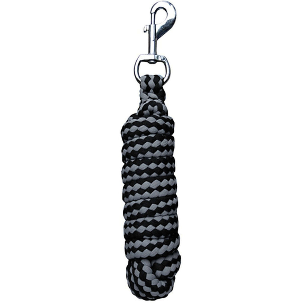 Harry's Horse Corda per cavezza Soft Moschettone standard Nero/Grigio