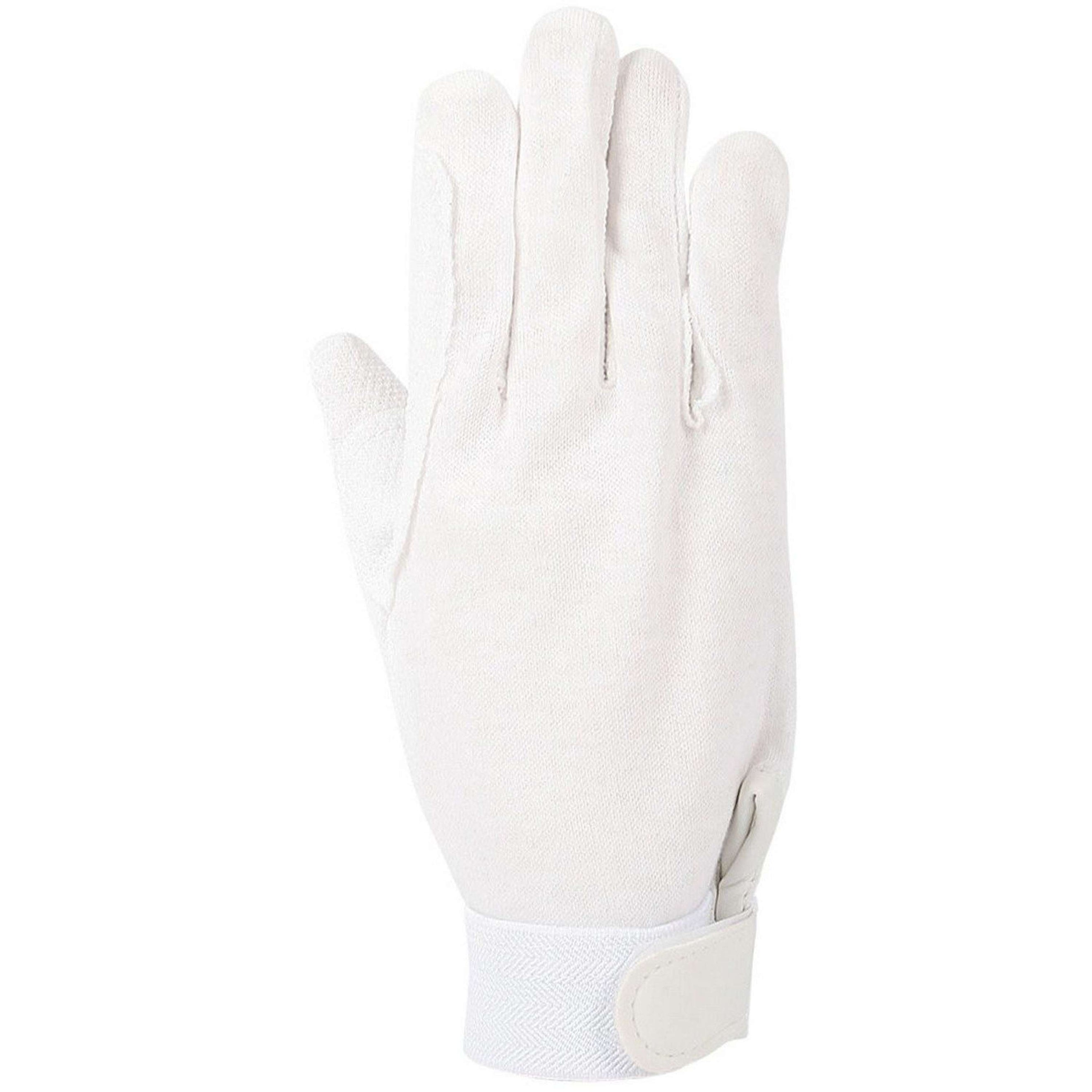 Harry's Horse Guanti da Equitazione Cotone Bianco