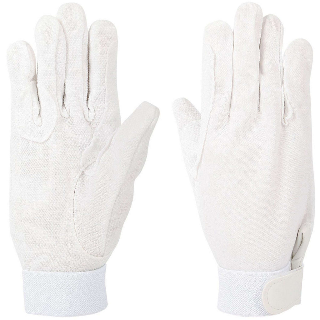 Harry's Horse Guanti da Equitazione Cotone Bianco