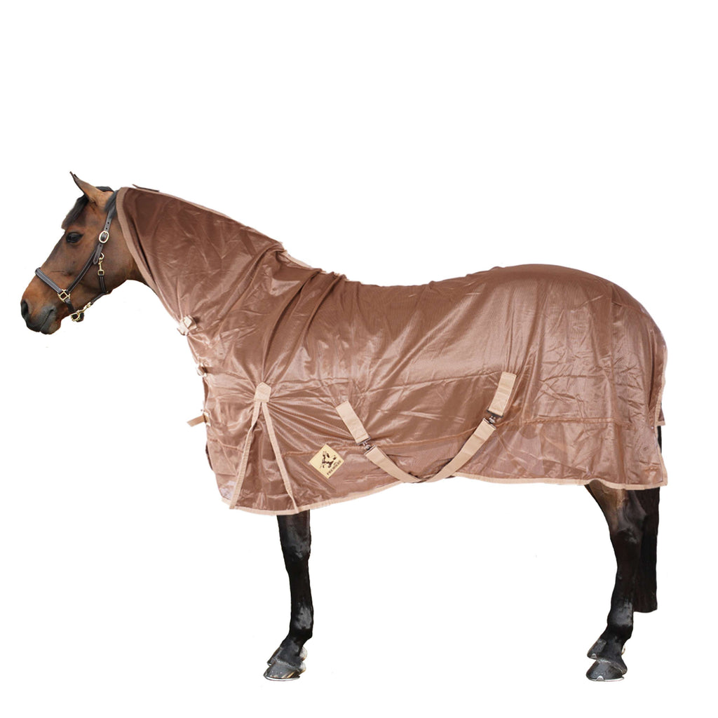 Premiere Coperta Antimosche Mesh in poliestere con Collo Taupe