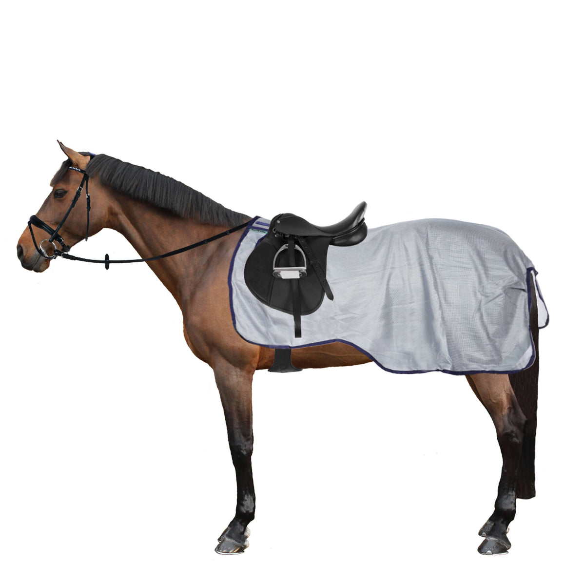 Bucas Buzz Off Riding Blu