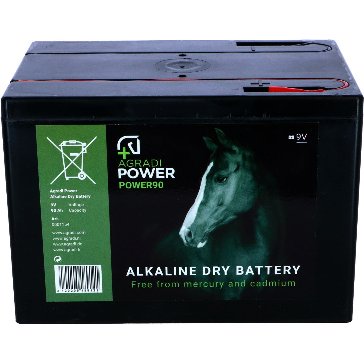 Agradi Power Batteria per Recinzione Alkaline Klein 75Ah 9V