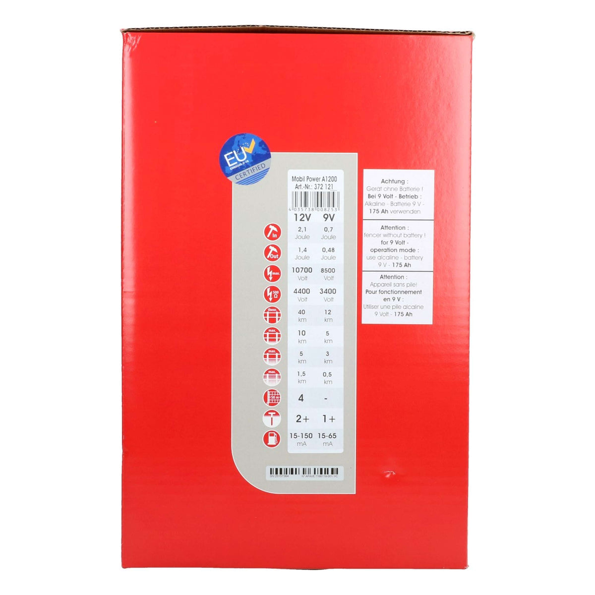 Ako Dispositivo per recinzioni elettriche Mobiel Power A1200 1,4 Joule