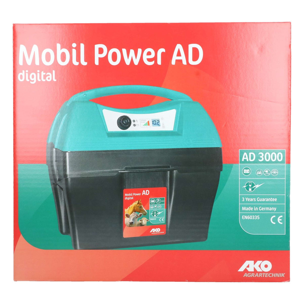 Ako Dispositivo per recinzioni elettriche Mobil Power AD3000 3,0 Joule