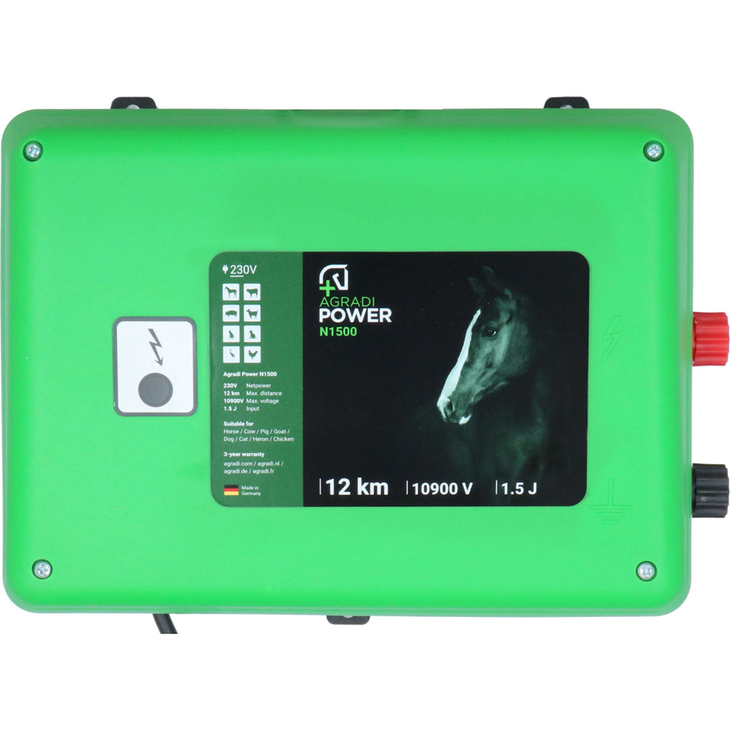 Agradi Power Dispositivo per recinzioni elettriche Agradi Power N1500 1,5 Joule Verde scuro