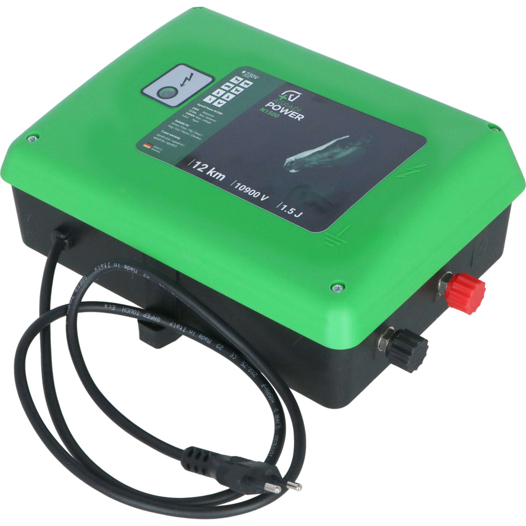 Agradi Power Dispositivo per recinzioni elettriche Agradi Power N1500 1,5 Joule Verde scuro