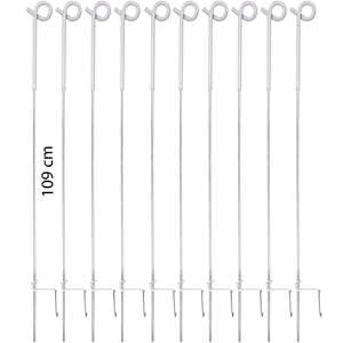 Ako Palo per Recinzione Metallo Bianco