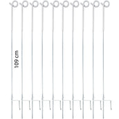 Ako Palo per Recinzione Metallo Bianco