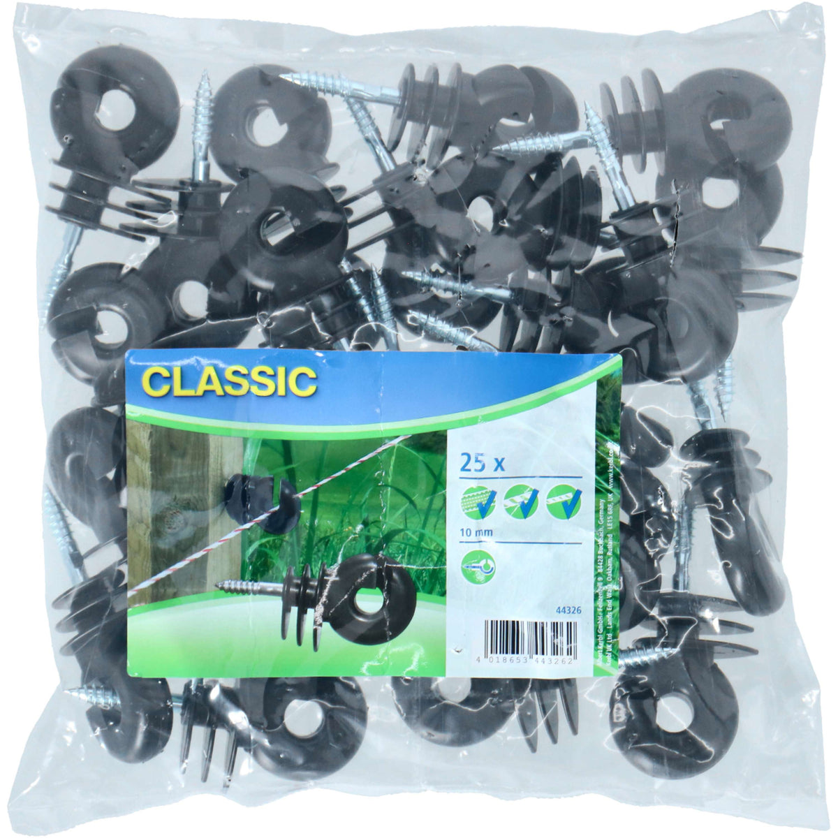 Ako Ringisolator Nucleo di Ferro Grande 25 Pezzi Nero