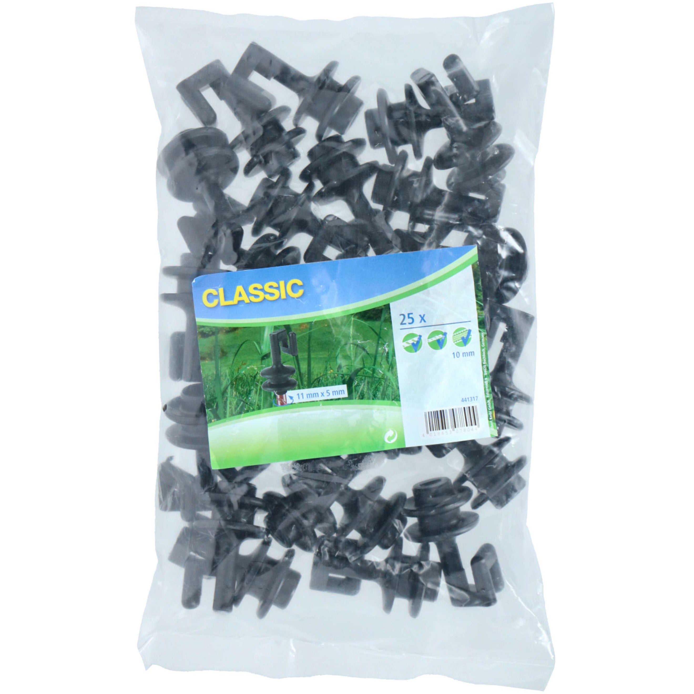 Ako Topisolator Corda/Filo Pali in Acciaio Ovali Nero