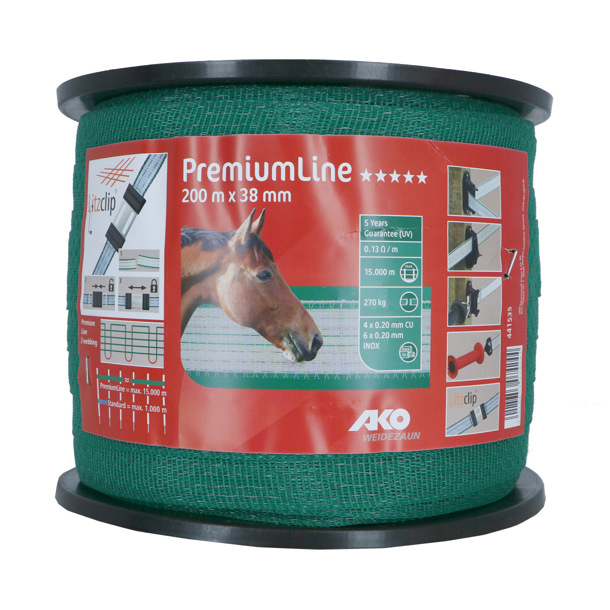 Ako Nastro per Recinzione Topline Verde