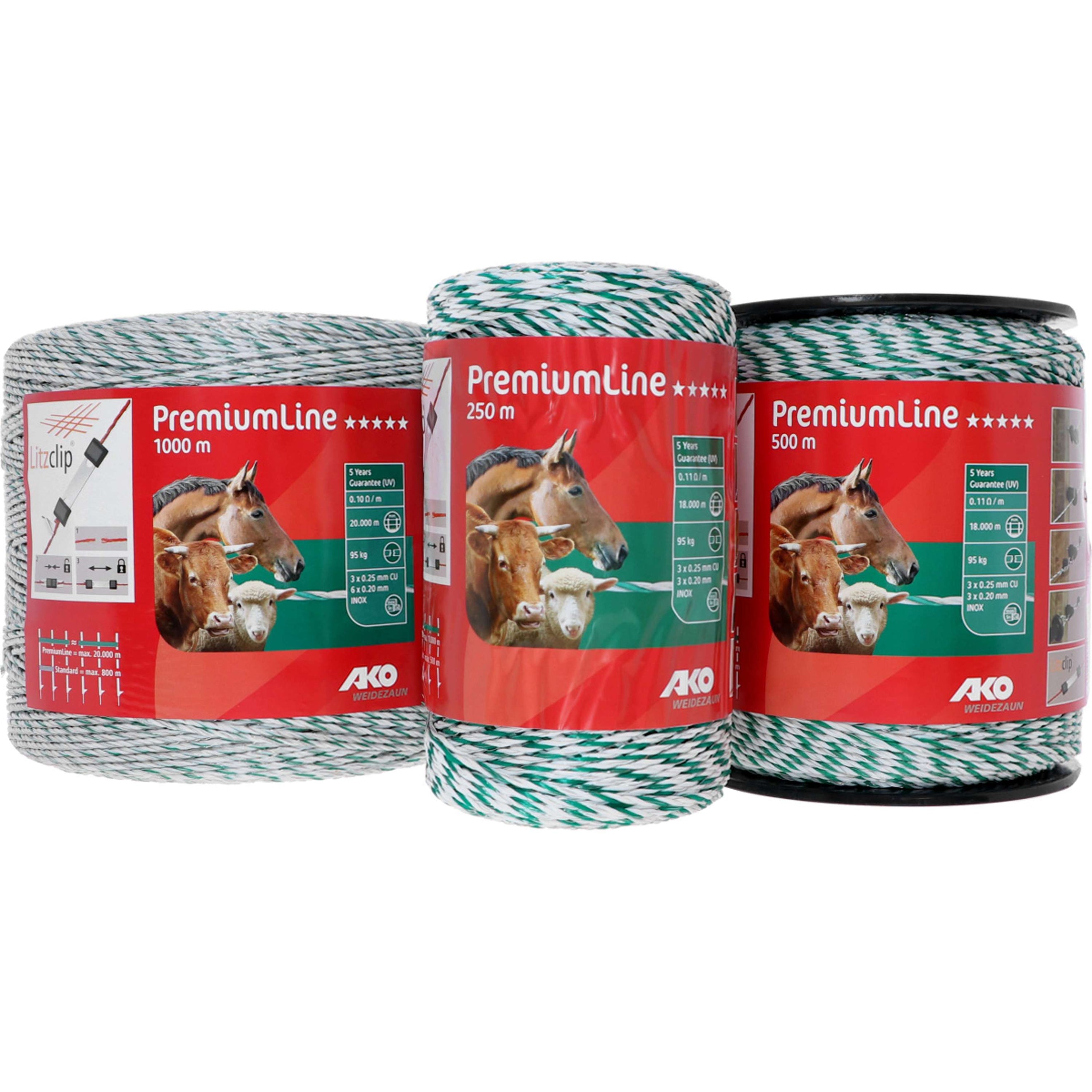 Ako Filo per Recinzioni Premiumline Bianco/Verde