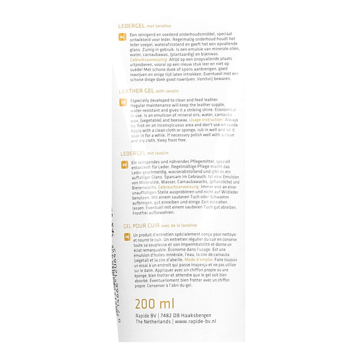 Rapide Ledergel Bianco