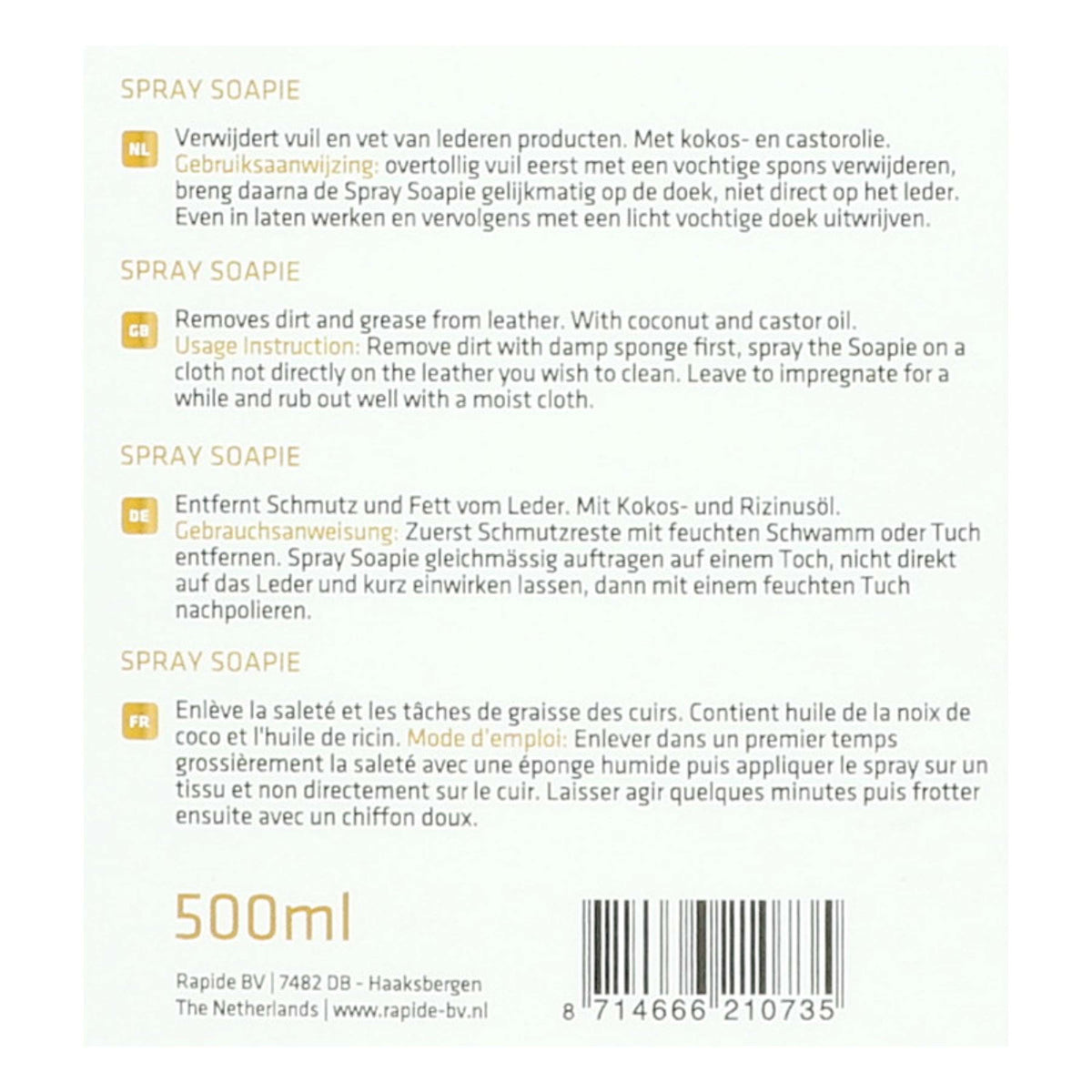 Rapide Spray Soapie