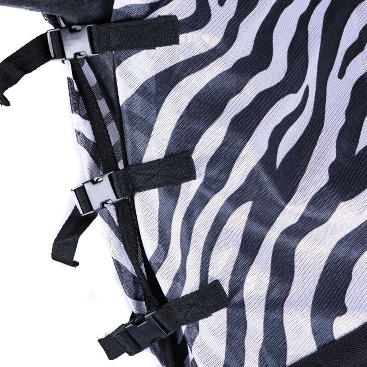 HORKA Coperta Anti-Mosche Mesh Collo Fisso Zebra