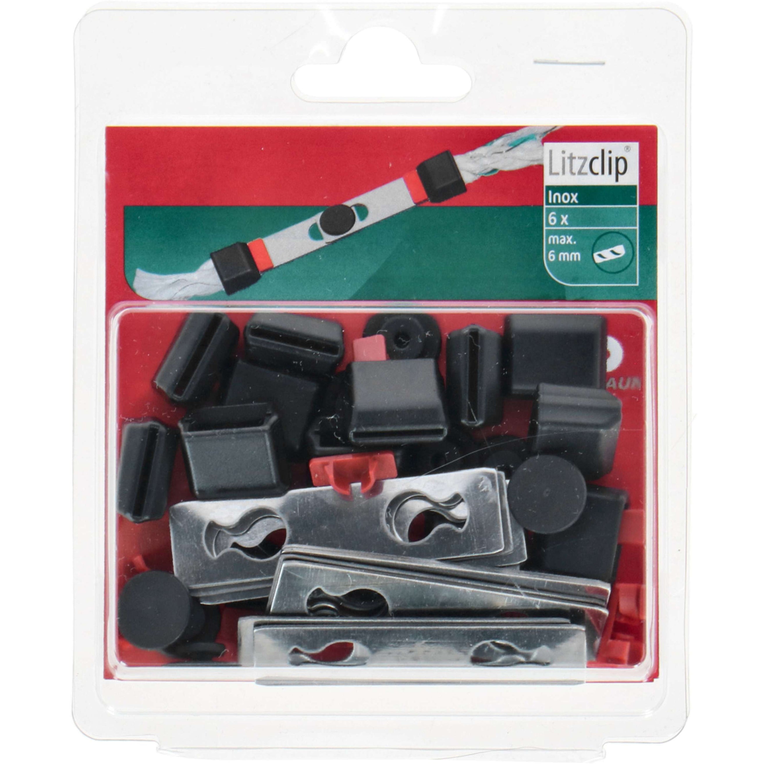 Kerbl Frizione di sicurezza Litzclip 6 pezzi