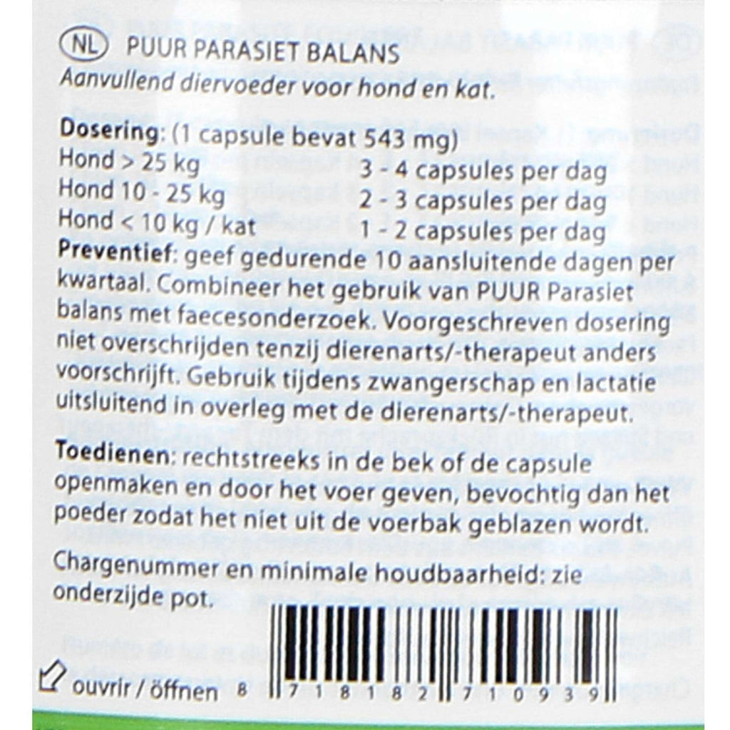 PUUR Parassiti / Bilancio Dei Parassiti Cane e Gatto
