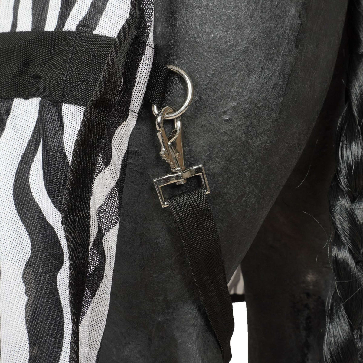 HORKA Coperta Anti-Mosche con Collo Staccabile Zebra