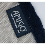Amigo Fly Mask Argento/Blu marino