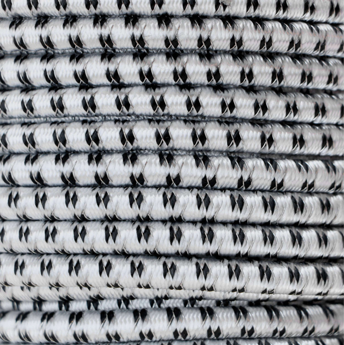 Corral Nastro Elettrico Elastisch 7mm 50m Nero/Bianco
