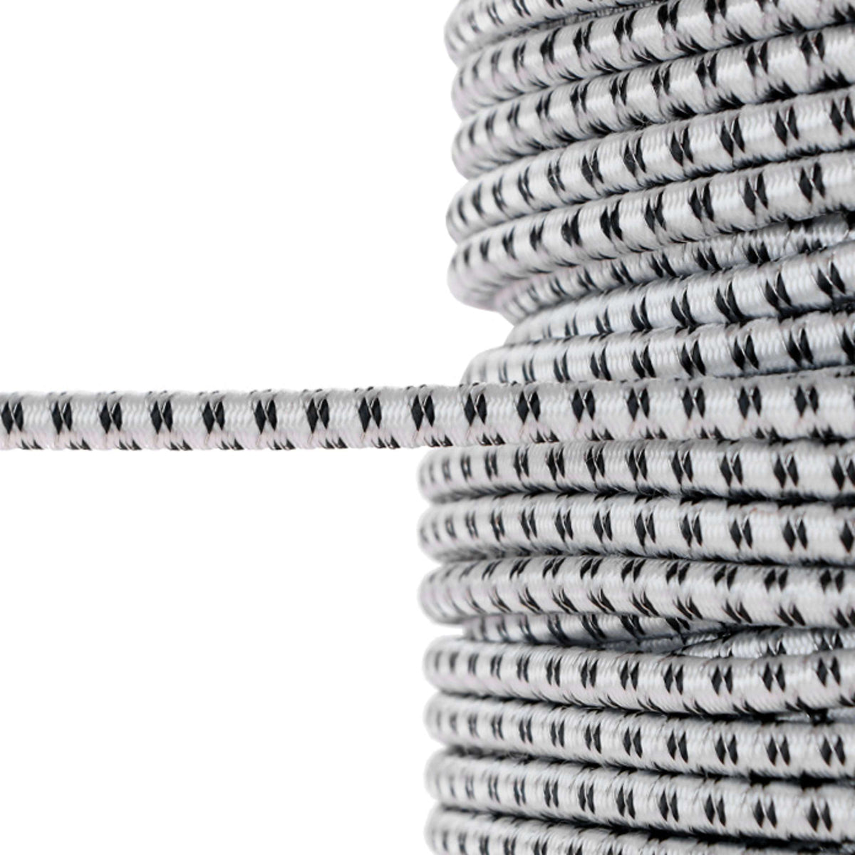 Corral Nastro Elettrico Elastisch 7mm 50m Nero/Bianco