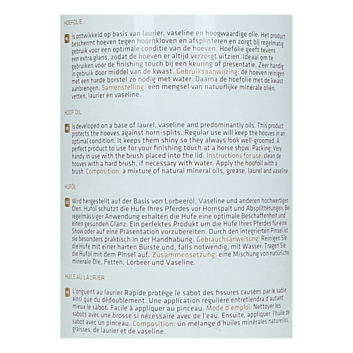 Rapide Olio per Zoccoli