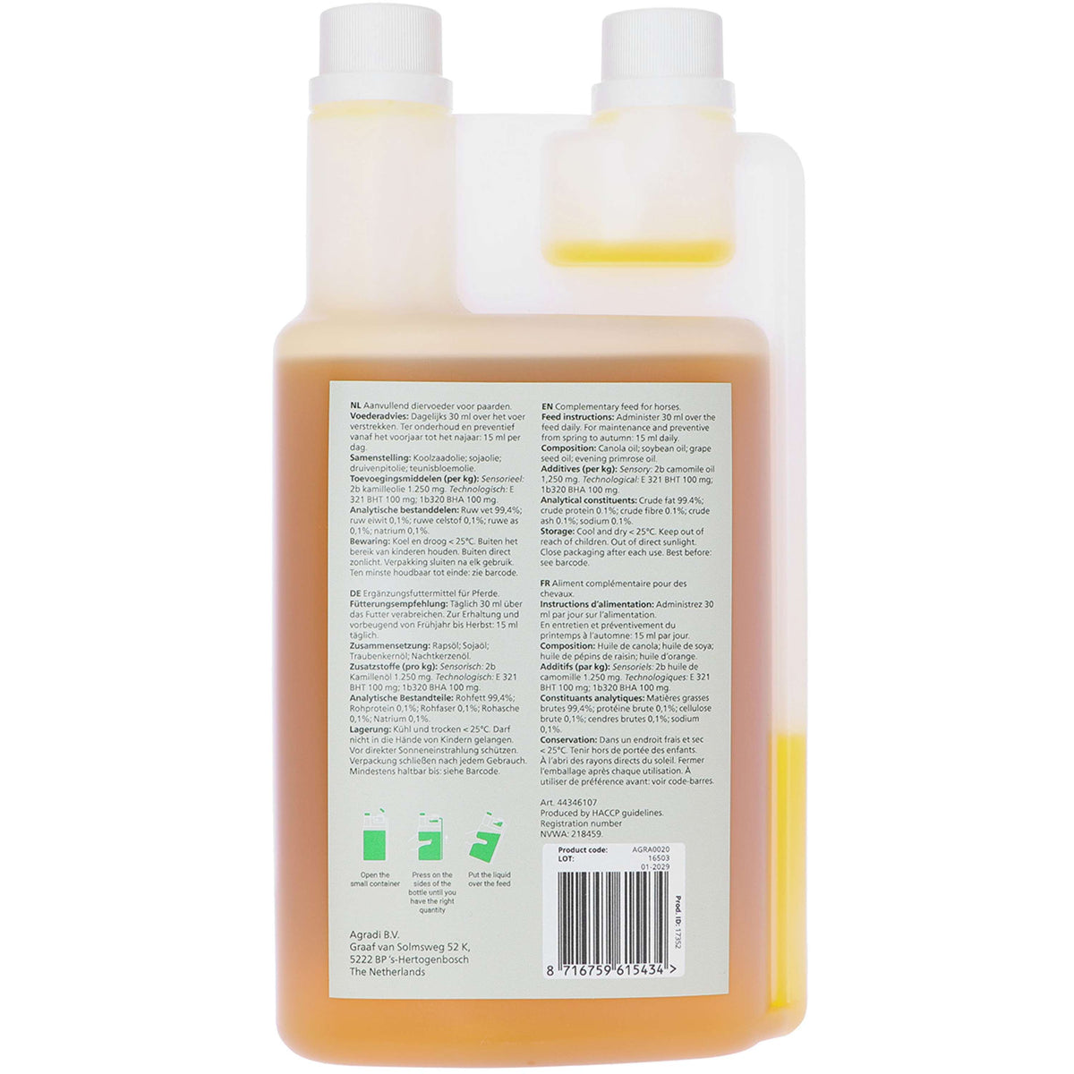 Agradi Health Skin Support Feed Oil