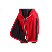 HKM Coperta in Pile Rosso scuro
