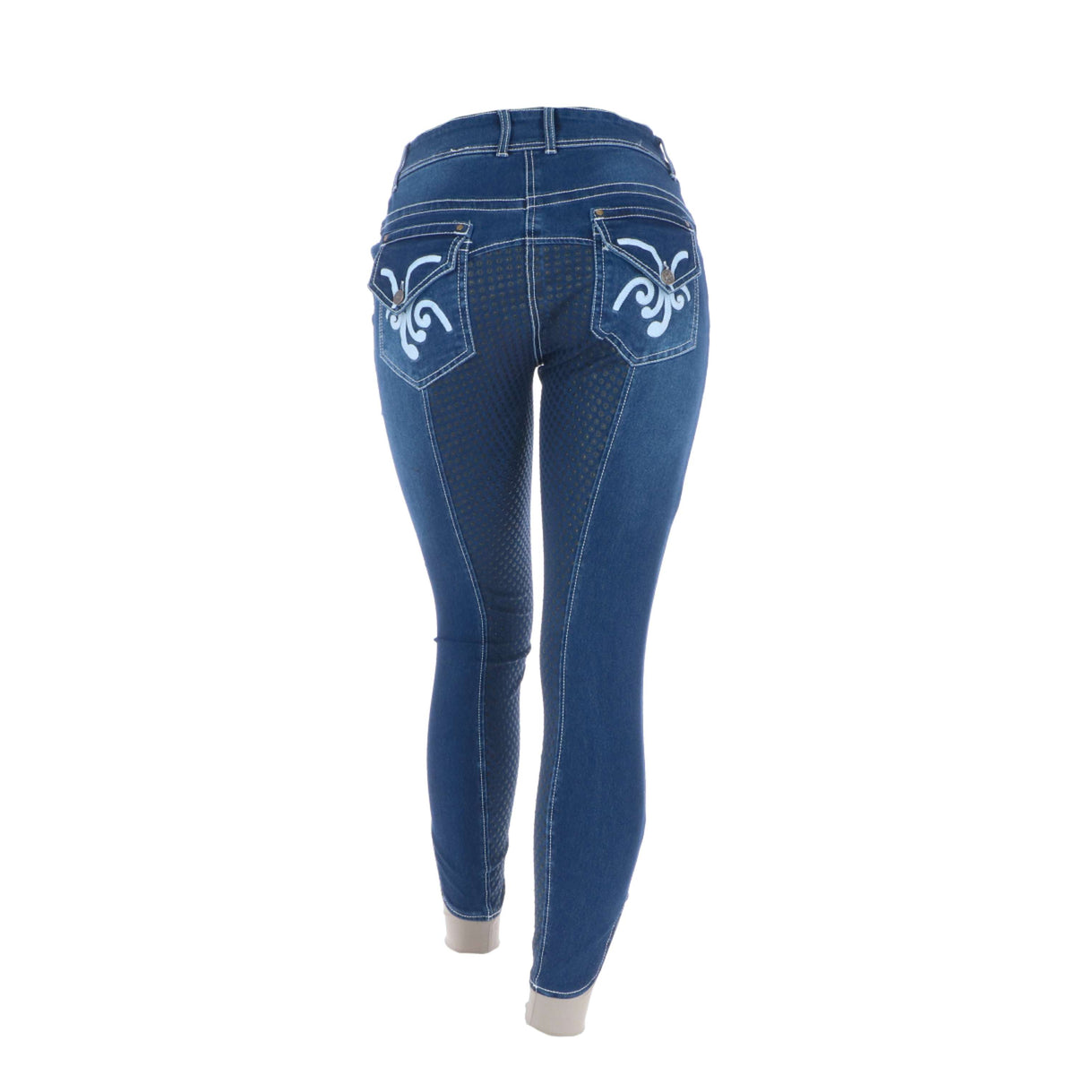 HKM Pantaloni da Equitazione Pasadena Jeans blu
